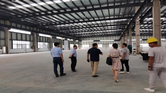 高新區(qū)管委會(huì)劉亞東主任調(diào)研我司承建的通晟汽車、全智機(jī)械項(xiàng)目